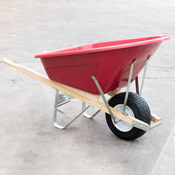 獨(dú)輪小推車農(nóng)用養(yǎng)殖畜牧草料翻斗花園人力垃圾搬運(yùn)木柄雙輪手推車